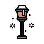 Christmas Holiday Light Street Winter SVG Icon